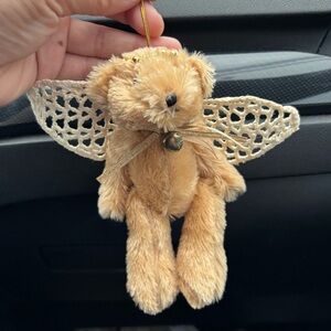 Dan Dee Collectors Choice Angel Bear Christmas Ornament W/ Crochet Wings